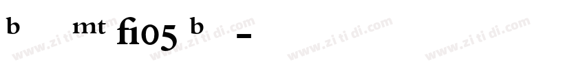 Bembo MT W05 Bold字体转换